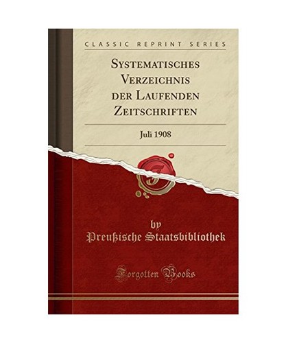 Systematisches verzeichnis der - systematisches,