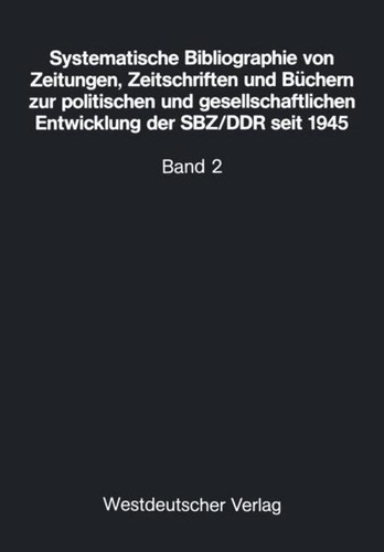 Systematische bibliographie - systematische,