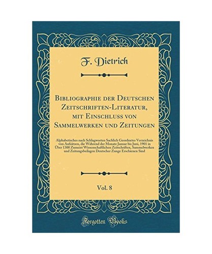 Bibliographie der deutschen - der,