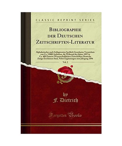 Bibliographie der deutschen - der,