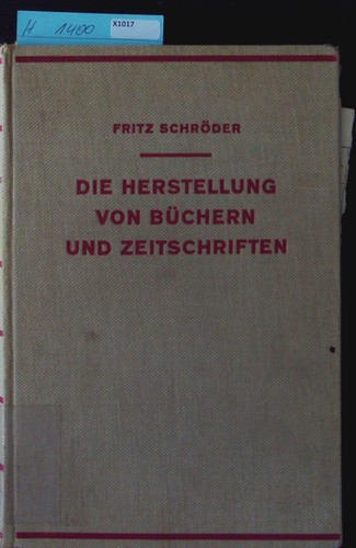 Die herstellung von büchern - herstellung,