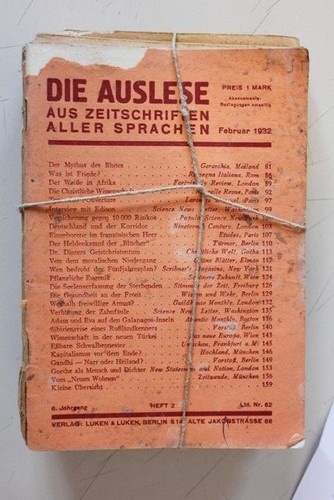 Die auslese aus - die,