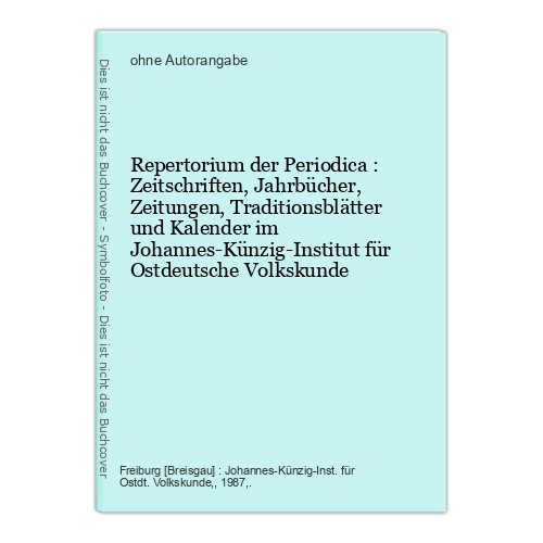 Repertorium der periodica - repertorium,